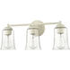 Abilene 3 Light 21.75 inch Cottage White Vanity Light Wall Light